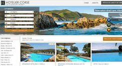 Desktop Screenshot of hoteliercorse.com